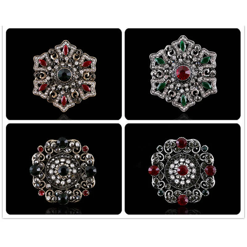 Women's Baroque Palace Crystal Brooch - Image 11