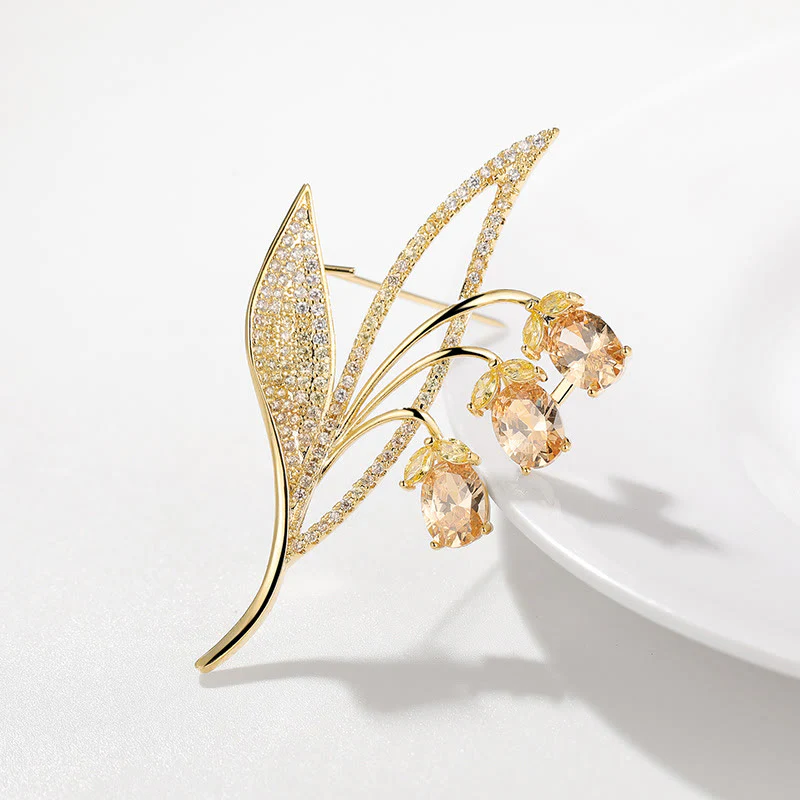Women's Bellflower Lily Of The Valley Brooch - Image 5
