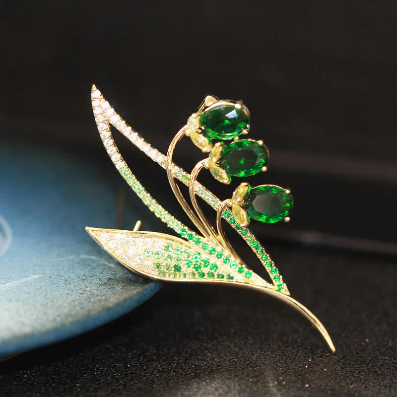 Women's Bellflower Lily Of The Valley Brooch - Image 9