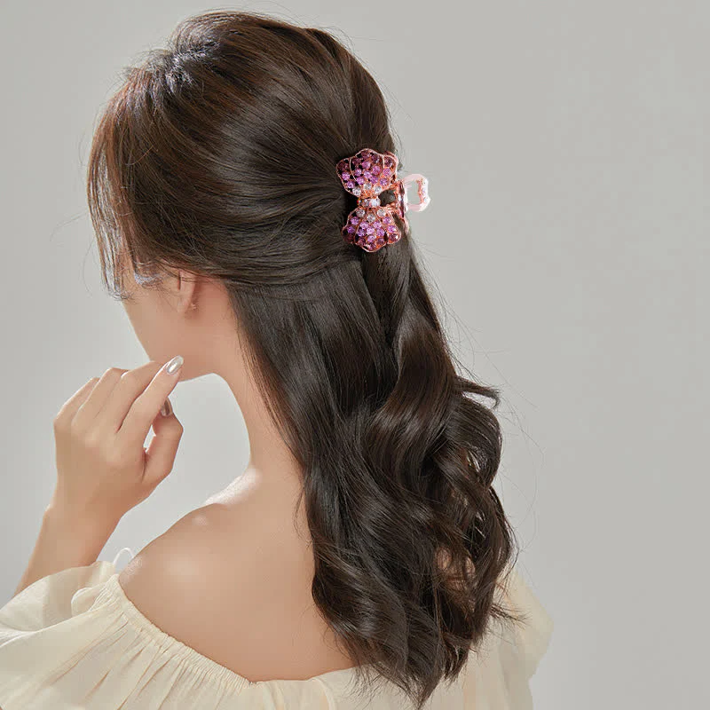 Women's Bling Bow-Knot Hair Claw Hair Clip - Image 2