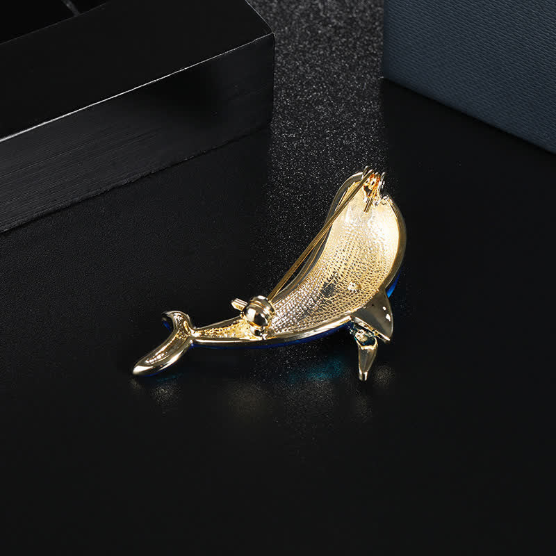 Women's Blue Whale Brooch - Image 3