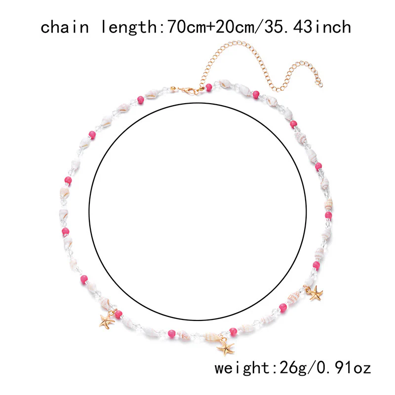 Women's Bohemian Beach Starfish Sea Shell Waist Chain - Image 8