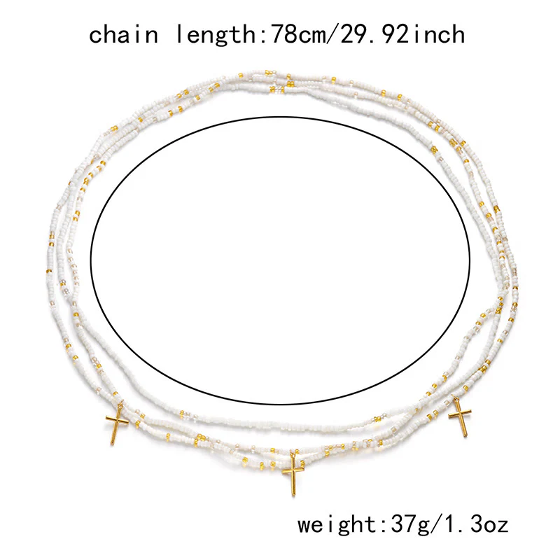 Women's Boho Summer Colorful Beads Layered Waist Chain - Image 13