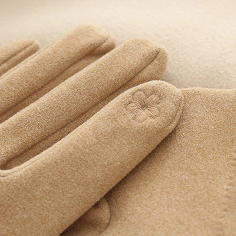 Women's Chain Plus Plush Velvet Thick Gloves - Image 7