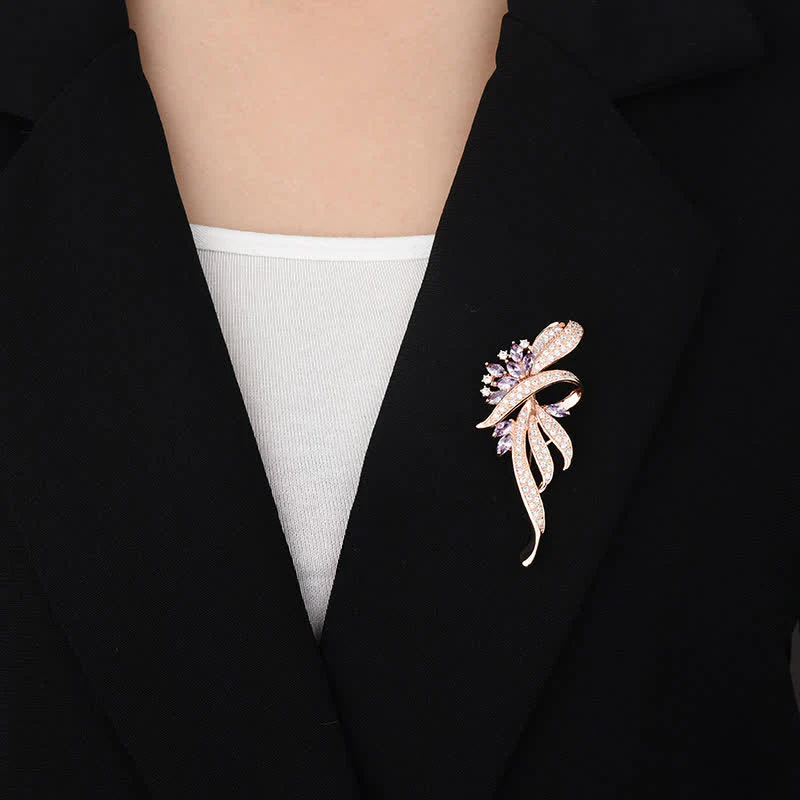 Women's Charming Bauhinia Flower Brooch - Image 2