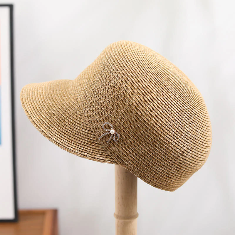 Women's Chic Belt Style Straw Equestrian Hat - Image 7