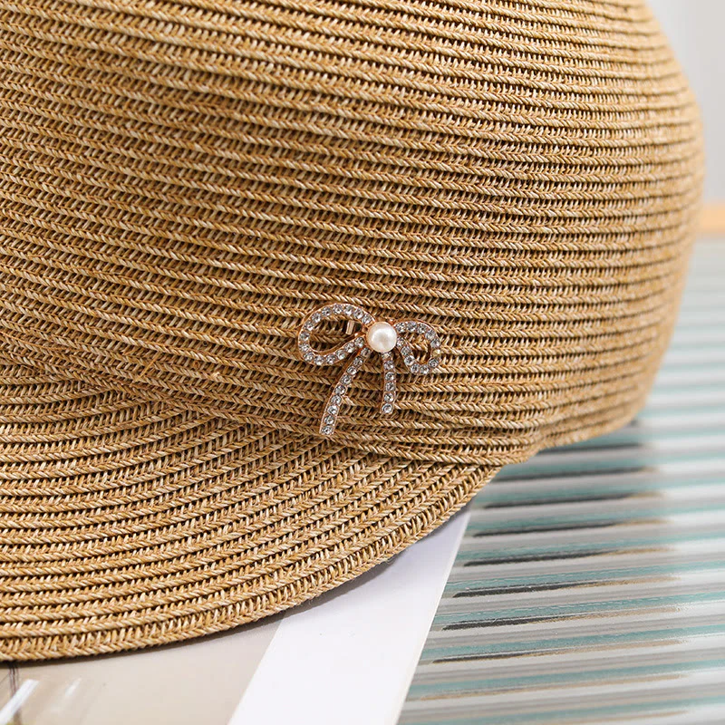 Women's Chic Belt Style Straw Equestrian Hat - Image 9