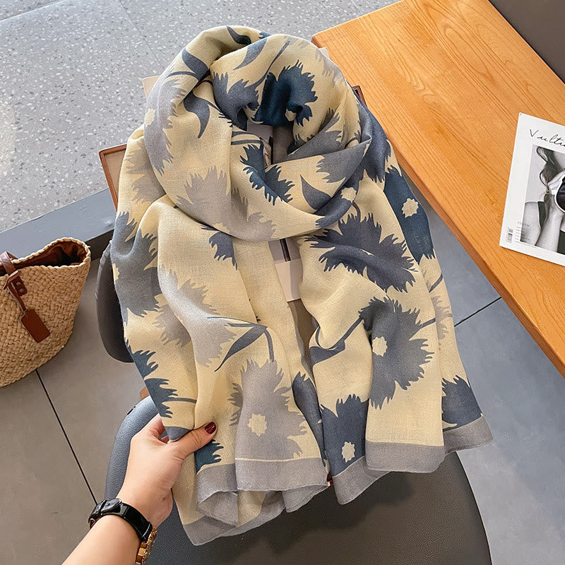 Women's Chic Floral Print Multi-Color Versatile Lightweight Scarf