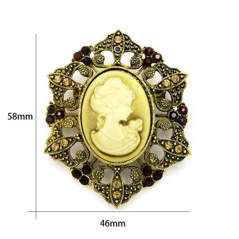 Women's Classic Cameo Victorian Brooch - Image 6
