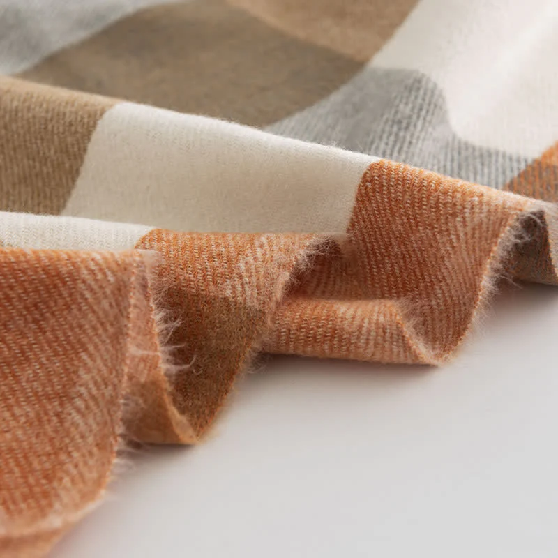 Women's Classy Plaid Imitation Cashmere Scarf - Image 9