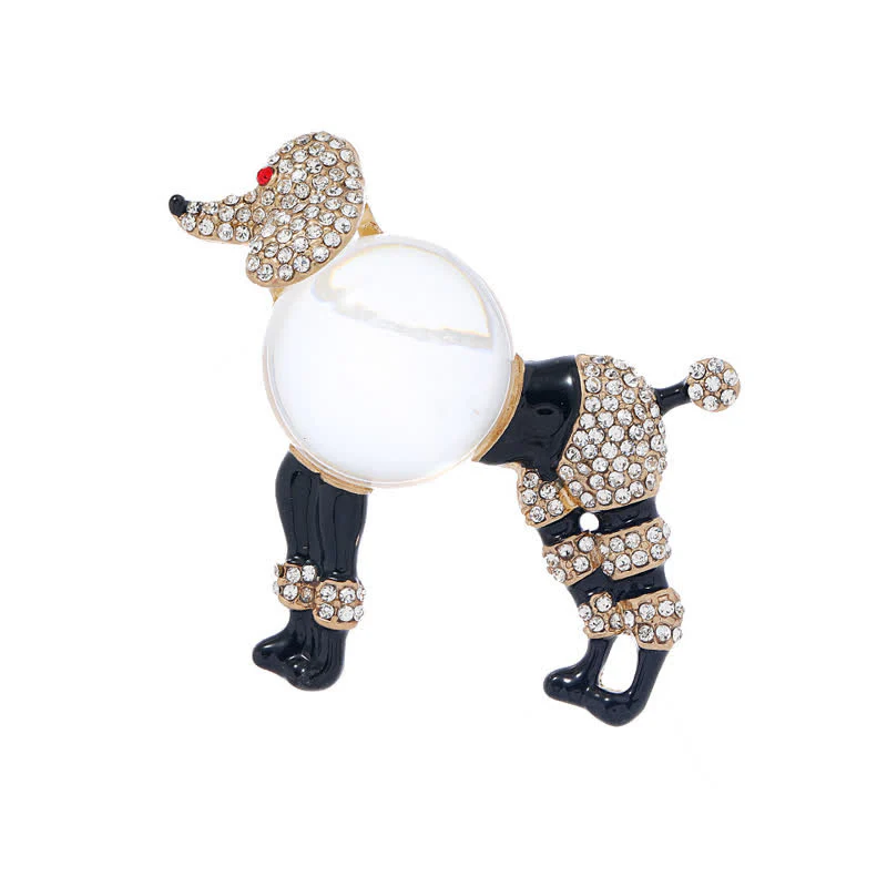 Women's Creative Jelly Belly Poodle Brooch - Image 7