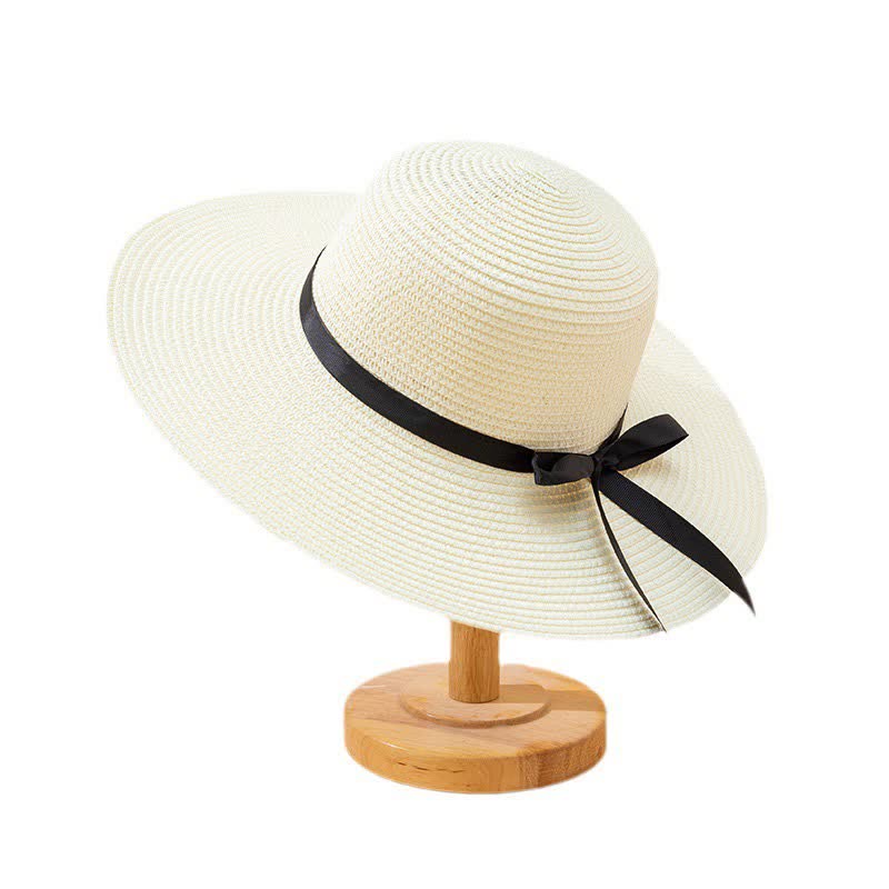 Women's Custom Name Personalized Beach Straw Fedora Hat - Image 8
