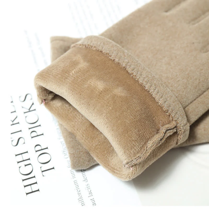Women's Cute Bow Knot Full Finger Cover Gloves - Image 4