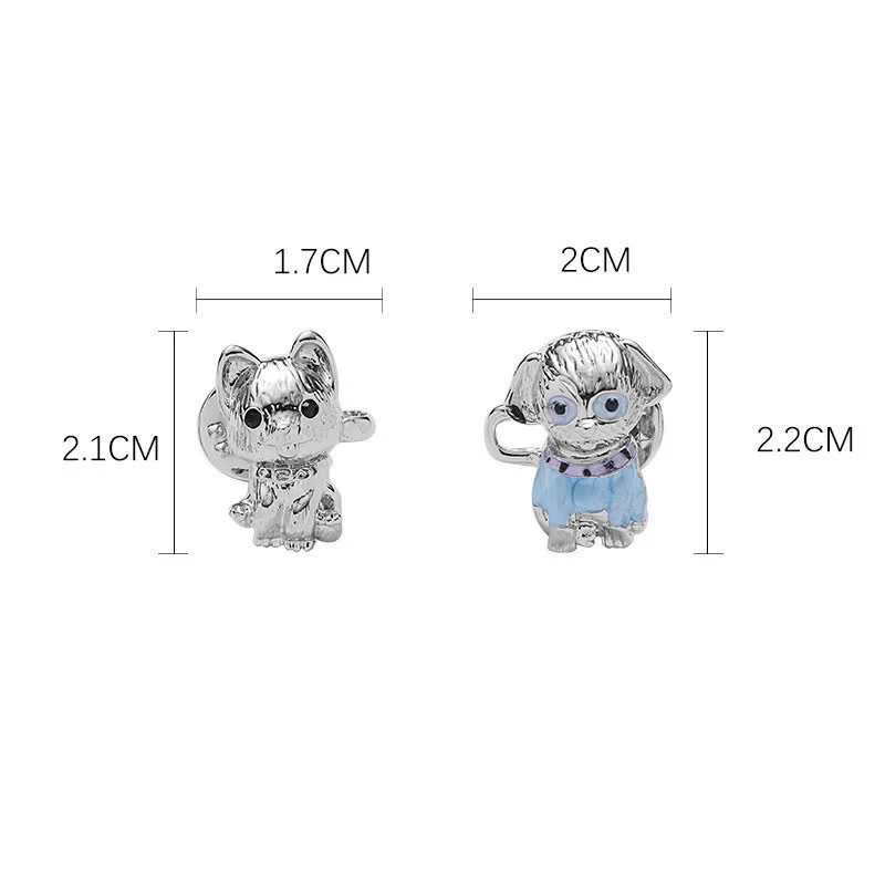 Women's Cute Enamel Puppy Pants Belt Clip - Image 4