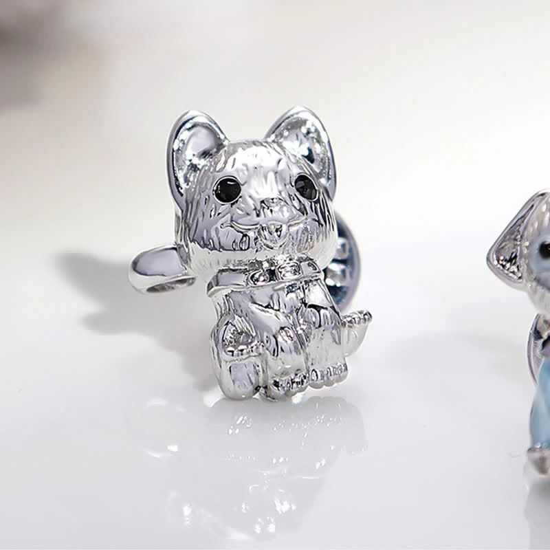 Women's Cute Enamel Puppy Pants Belt Clip - Image 8