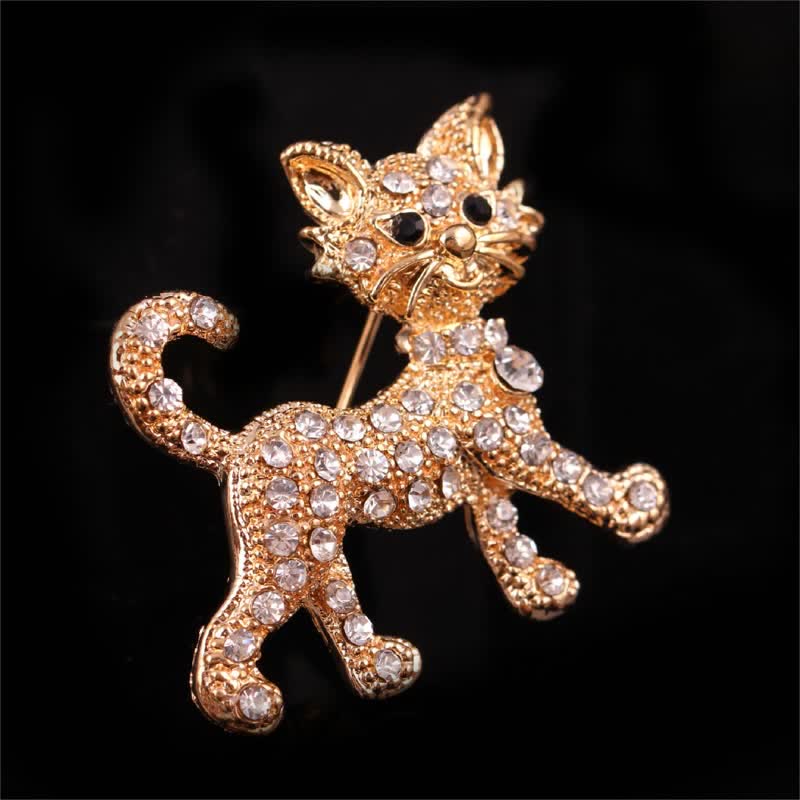 Women's Cute Kitty Cat Brooch - Image 4