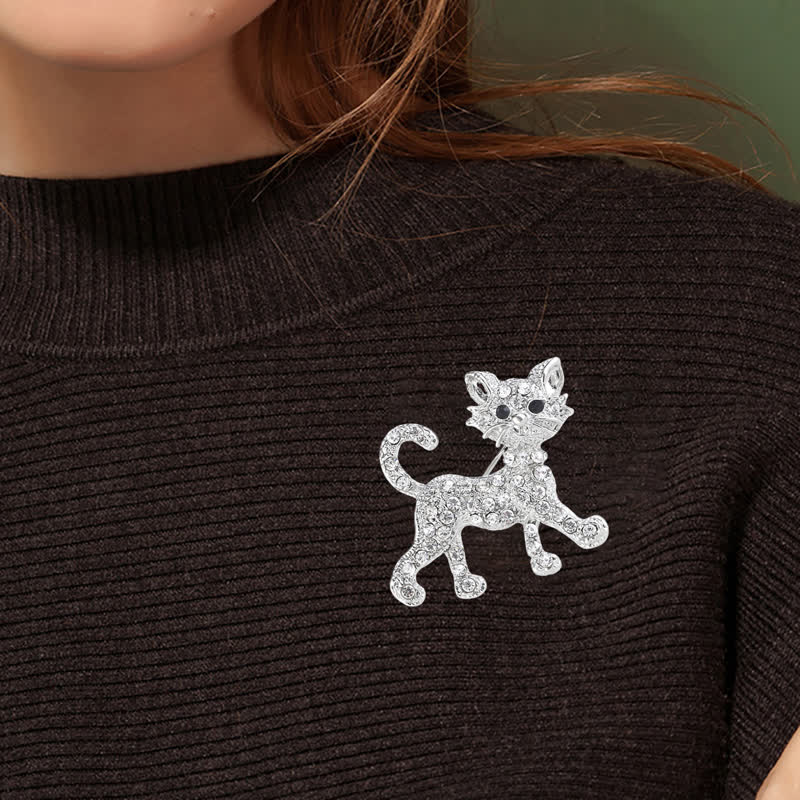 Women's Cute Kitty Cat Brooch - Image 8