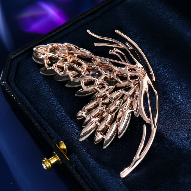 Women's Dazzling Gradient Pink Butterfly Brooch - Image 4