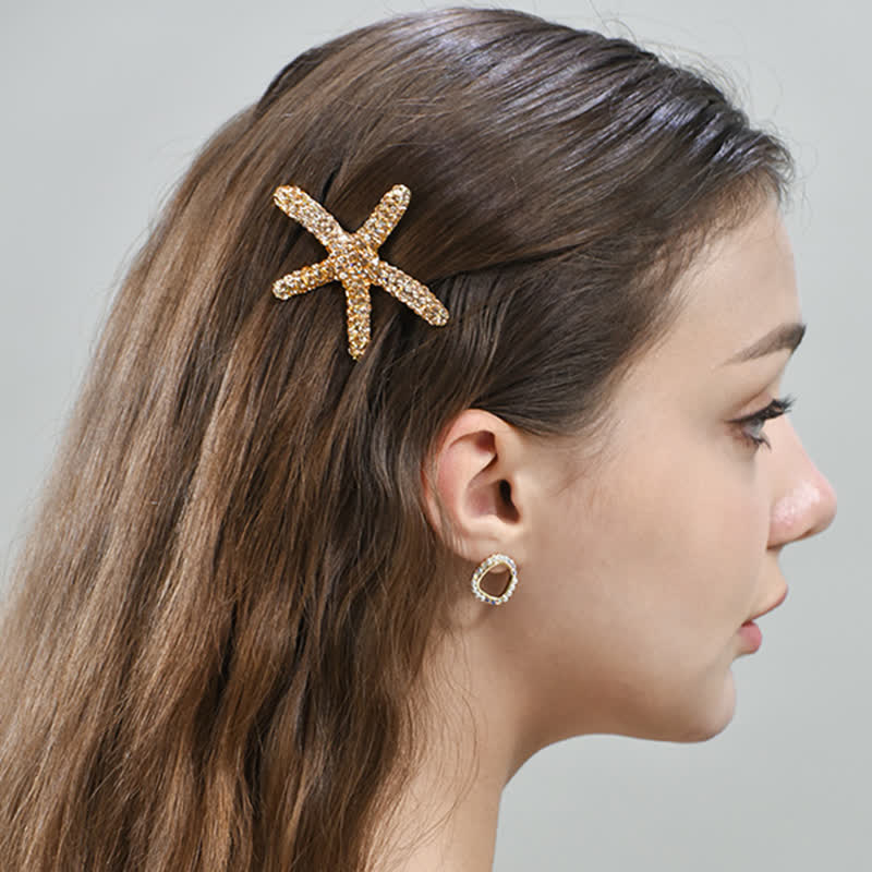 Women's Diamante Sea Marine Animal Life Hair Clip - Image 2