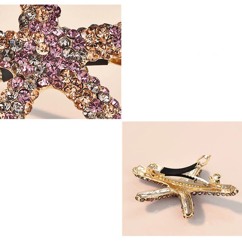 Women's Diamante Sea Marine Animal Life Hair Clip - Image 4