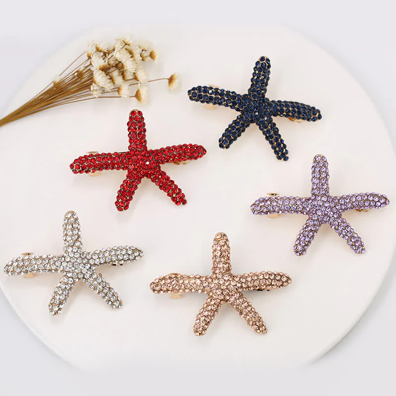 Women's Diamante Sea Marine Animal Life Hair Clip - Image 5