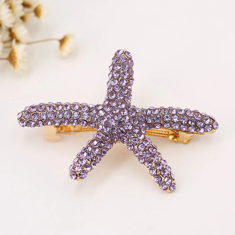 Women's Diamante Sea Marine Animal Life Hair Clip - Image 7