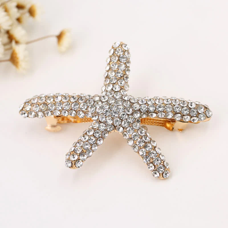 Women's Diamante Sea Marine Animal Life Hair Clip - Image 8