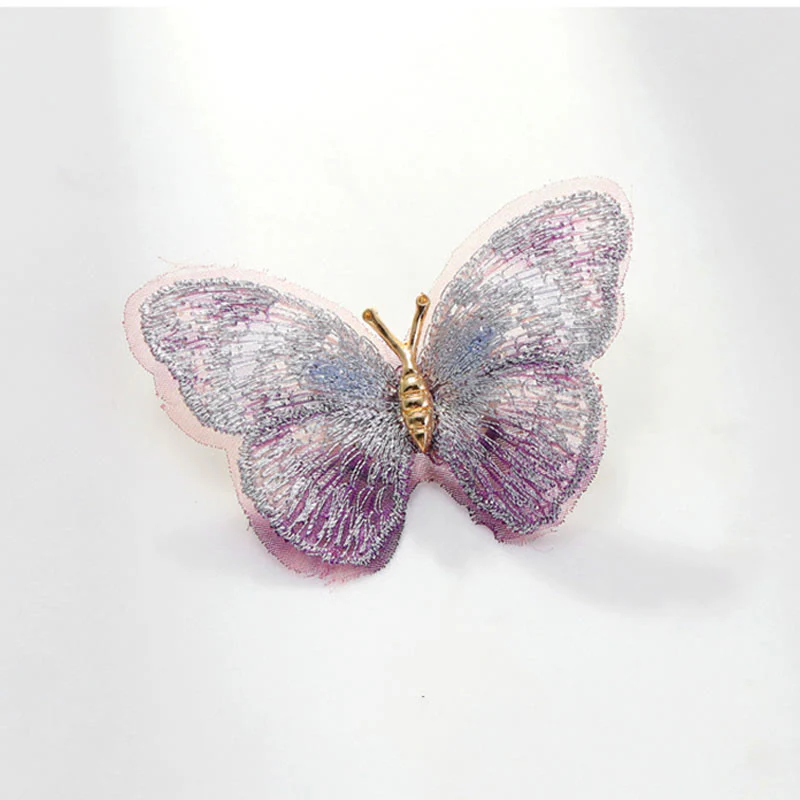 Women's Dreamy Embroidery Butterfly Brooch - Image 6