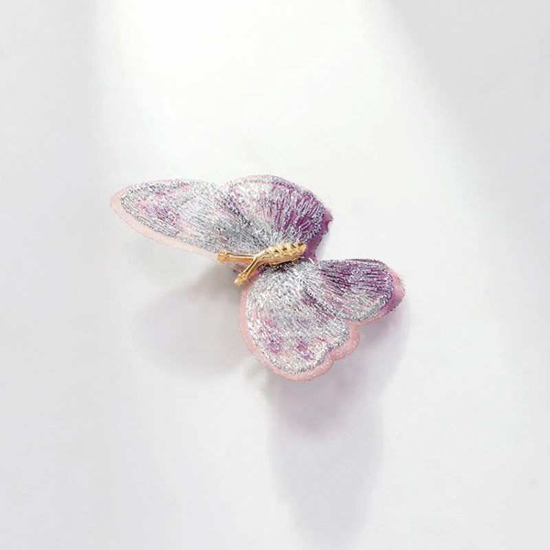 Women's Dreamy Embroidery Butterfly Brooch - Image 7