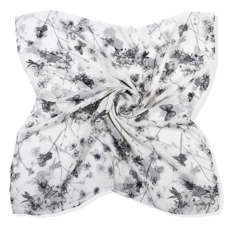 Women's Elegant Vibrant Floral Long Wrap Scarf - Image 15
