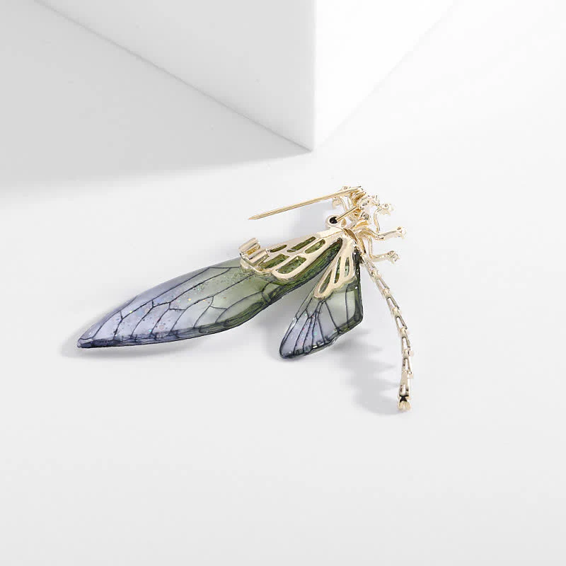 Women's Elegant Insect Dragonfly Brooch - Image 6