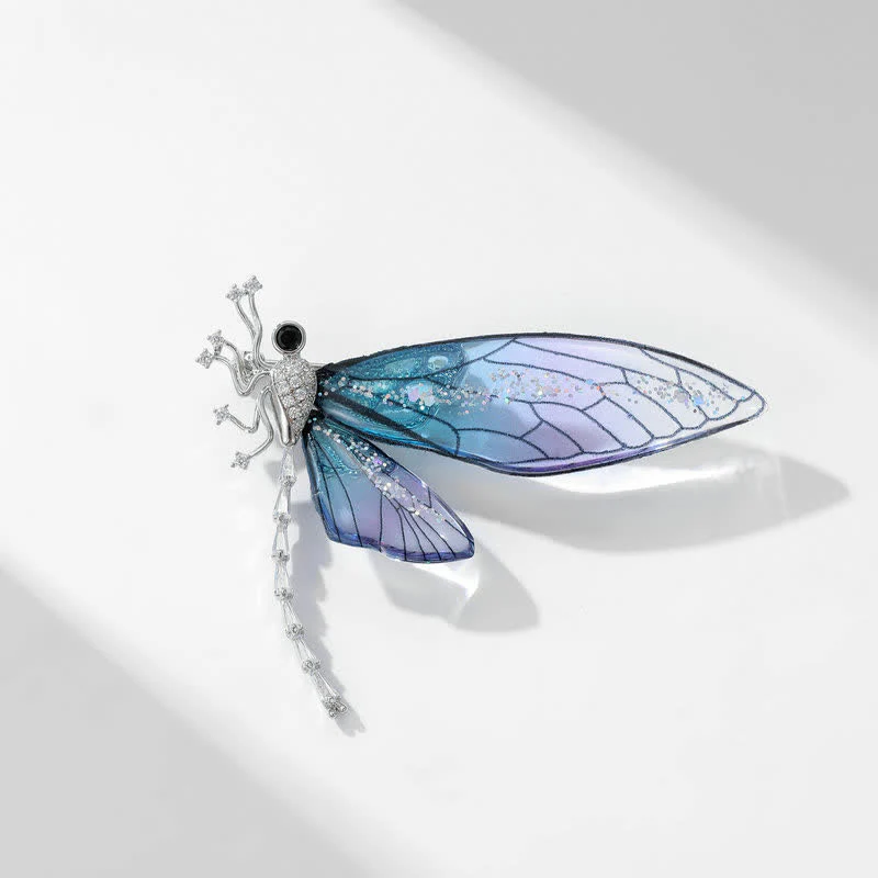Women's Elegant Insect Dragonfly Brooch - Image 7