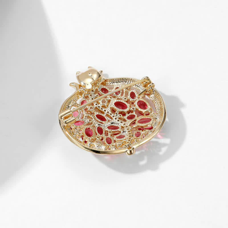 Women's Elegant Insect Pomegranate Brooch - Image 6