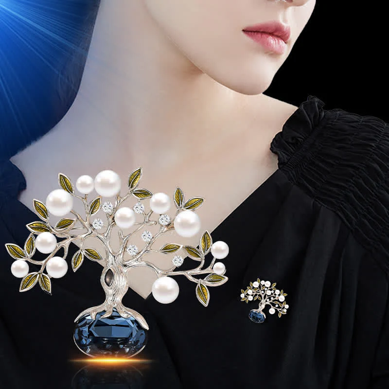 Women's Elegant Retro Flower The Tree of Life Brooch - Image 2