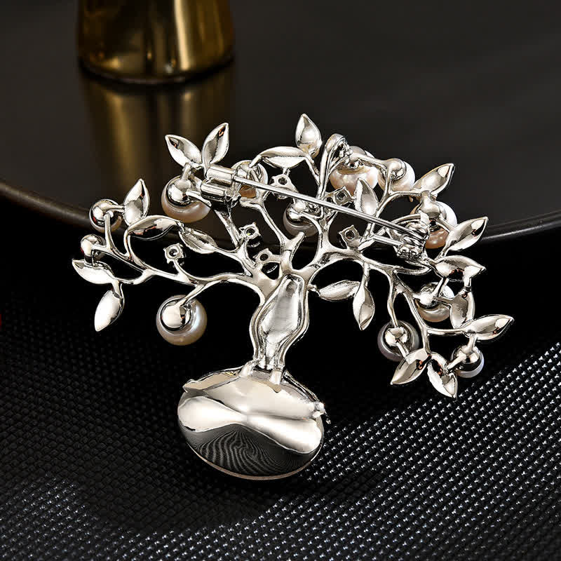 Women's Elegant Retro Flower The Tree of Life Brooch - Image 4