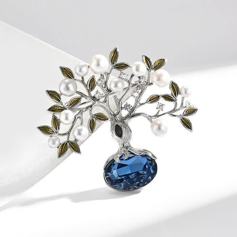Women's Elegant Retro Flower The Tree of Life Brooch - Image 5