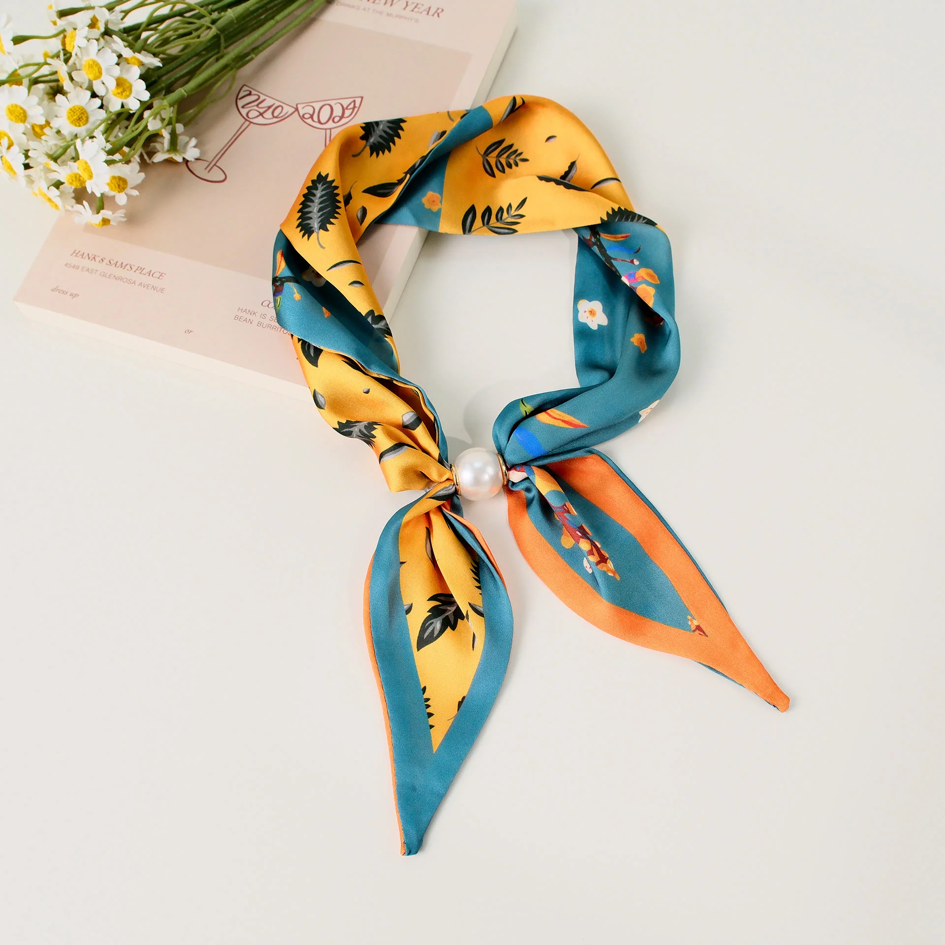 Women's Elegant Retro Pattern Square Scarf - Image 20