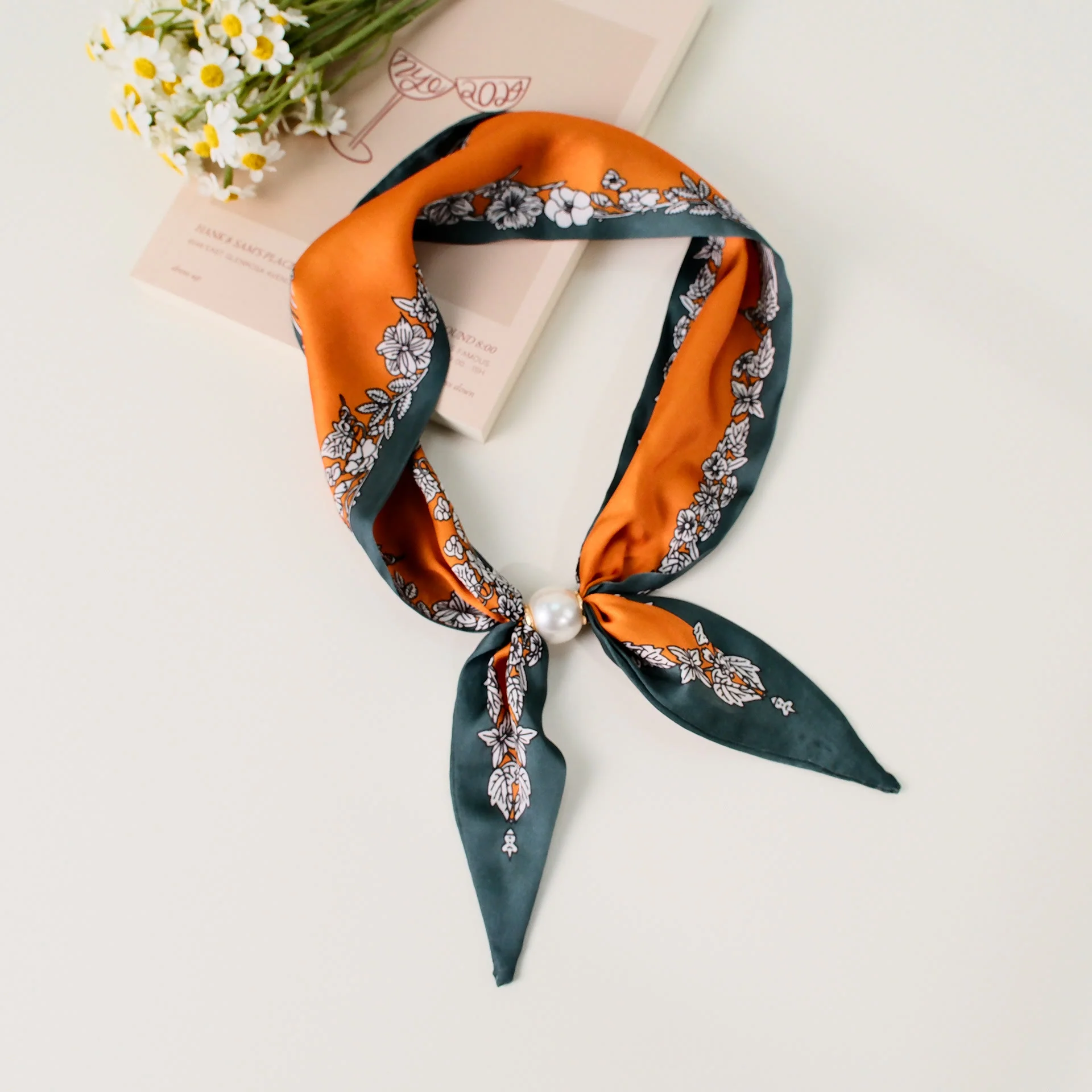 Women's Elegant Retro Pattern Square Scarf - Image 21