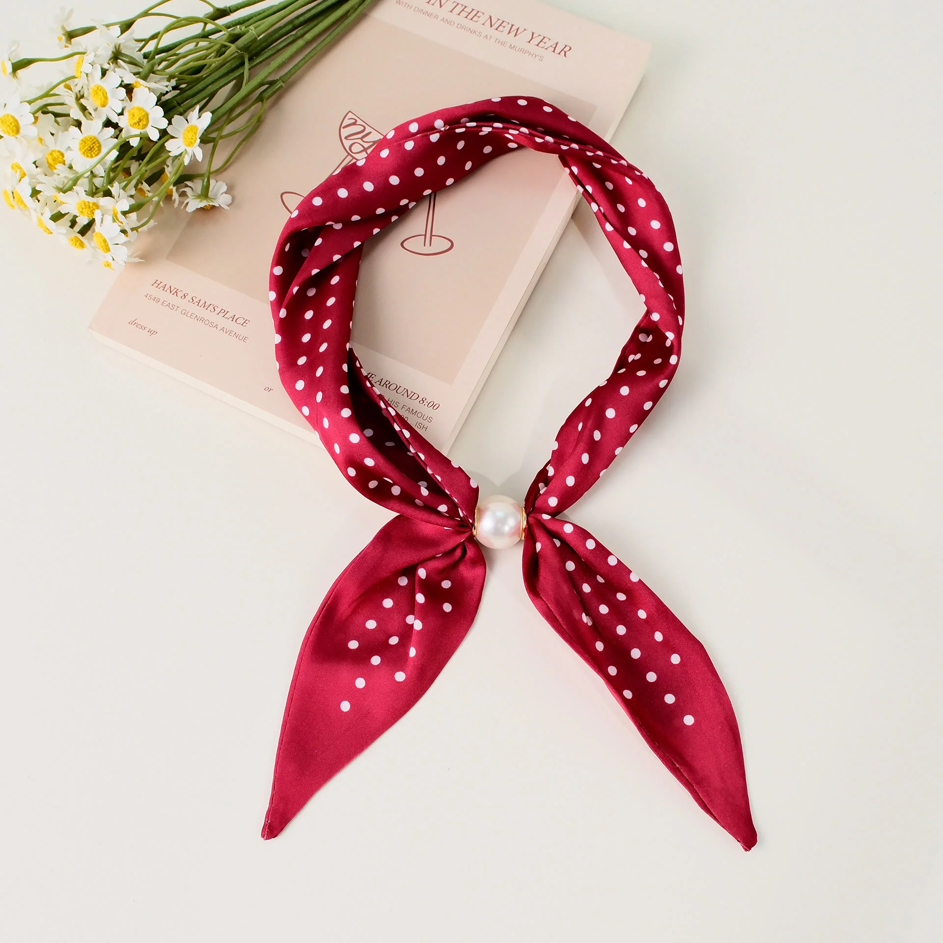 Women's Elegant Retro Pattern Square Scarf - Image 5