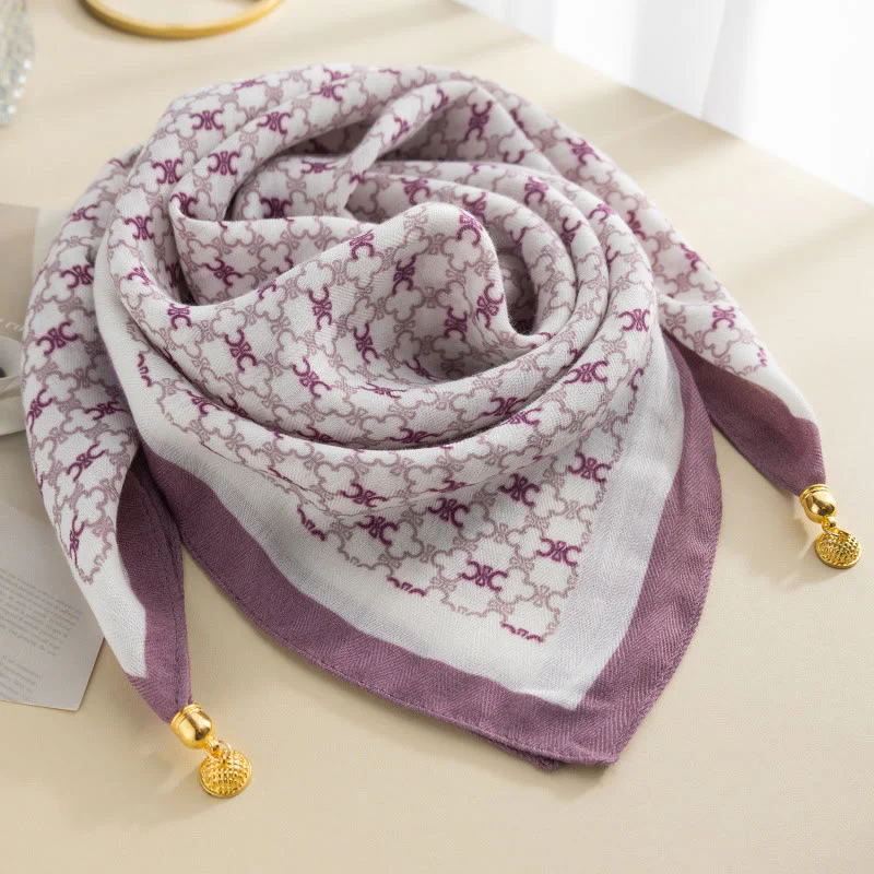 Women's Elegant Retro Rose Polka Dot Square Magnetic Cravat - Image 10