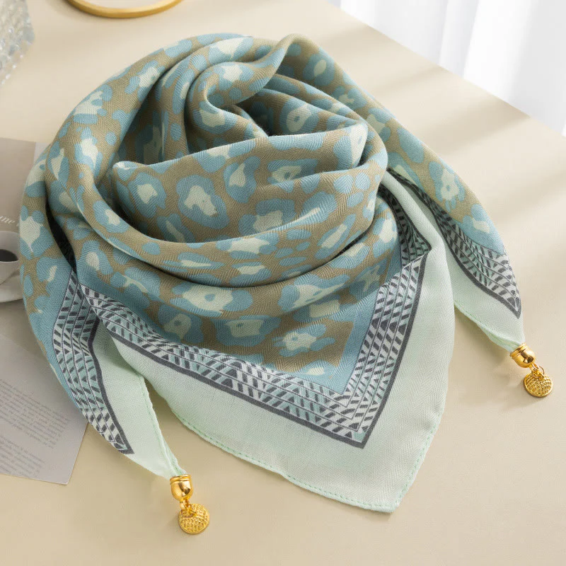 Women's Elegant Retro Rose Polka Dot Square Magnetic Cravat - Image 13