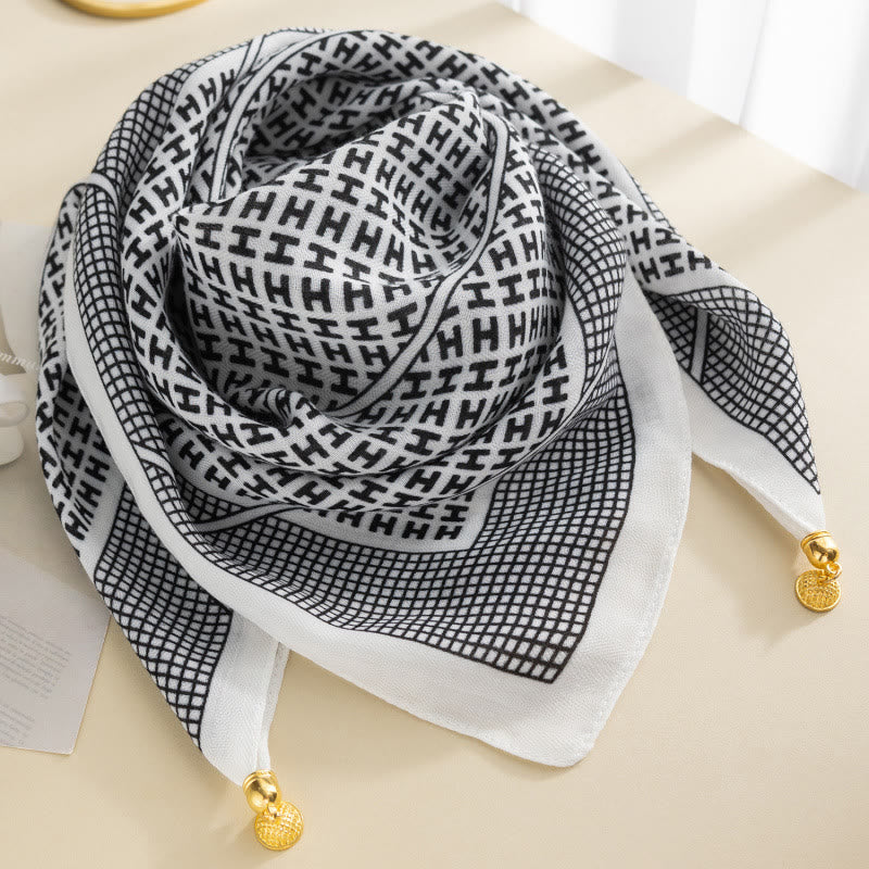 Women's Elegant Retro Rose Polka Dot Square Magnetic Cravat - Image 20