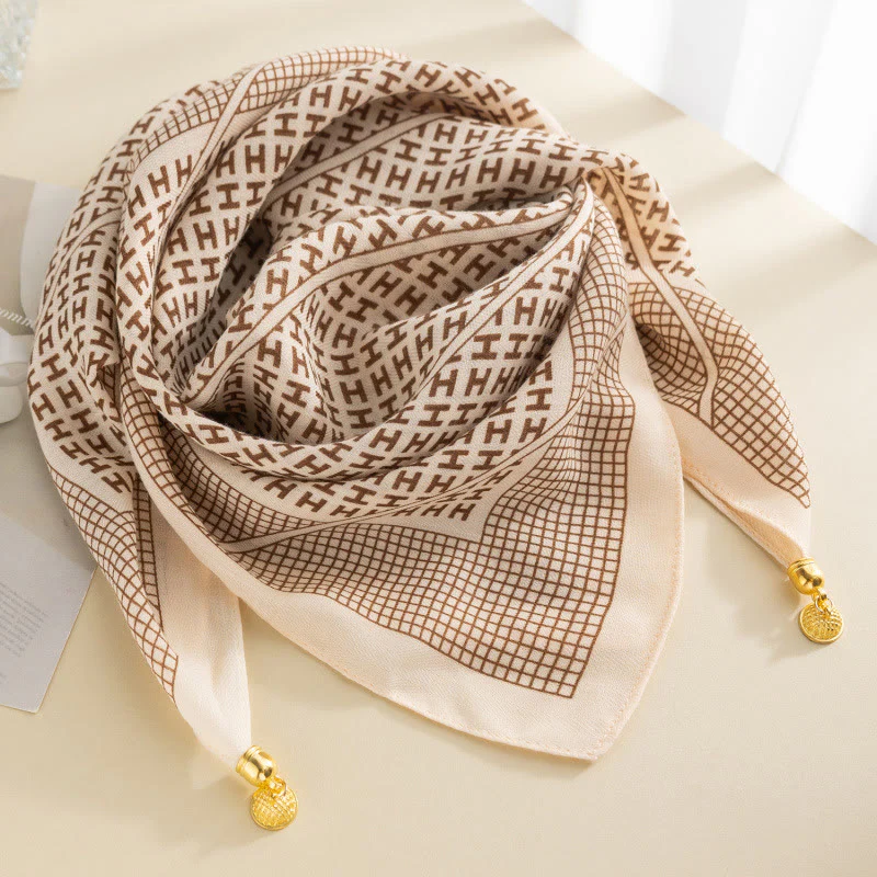 Women's Elegant Retro Rose Polka Dot Square Magnetic Cravat - Image 21