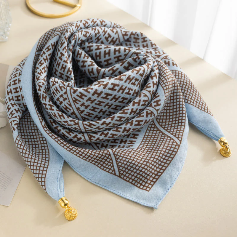 Women's Elegant Retro Rose Polka Dot Square Magnetic Cravat - Image 22