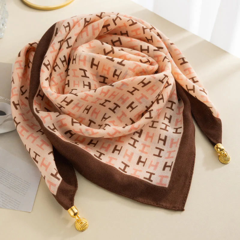 Women's Elegant Retro Rose Polka Dot Square Magnetic Cravat - Image 4