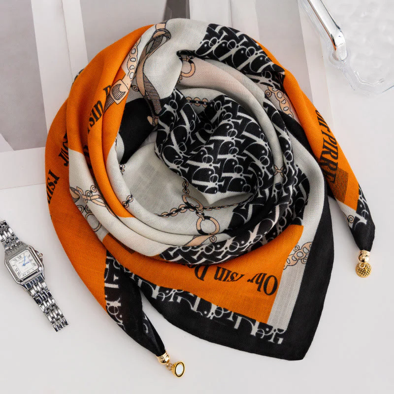 Women's Elegant Retro Rose Polka Dot Square Magnetic Cravat - Image 40