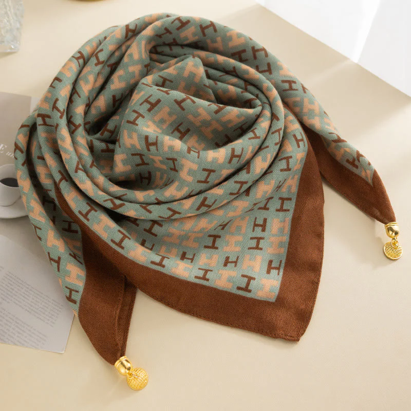 Women's Elegant Retro Rose Polka Dot Square Magnetic Cravat - Image 5