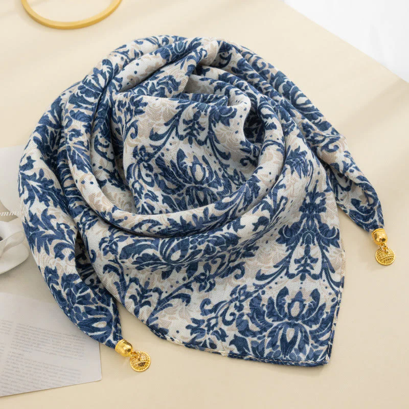 Women's Elegant Retro Rose Polka Dot Square Magnetic Cravat - Image 50