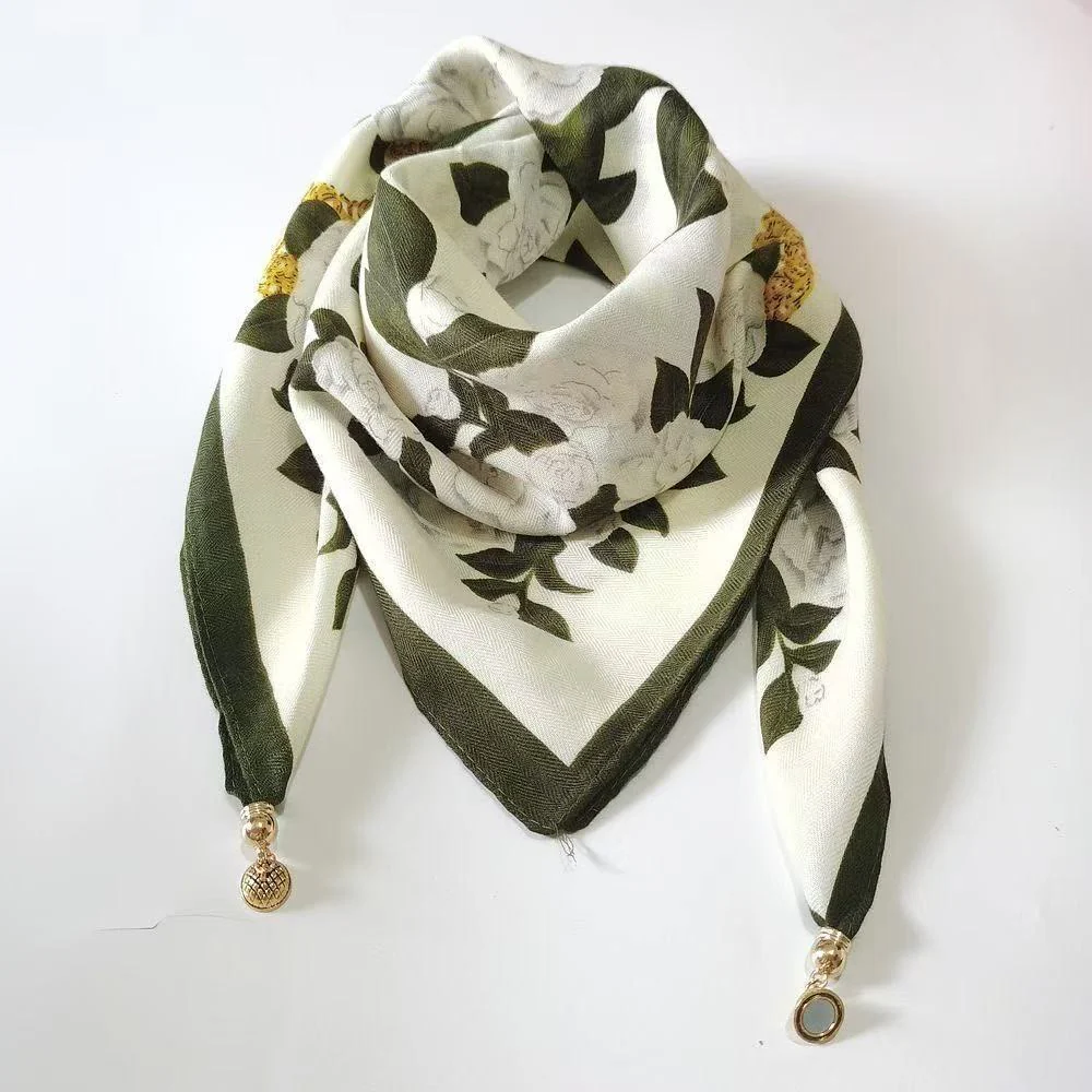 Women's Elegant Retro Rose Polka Dot Square Magnetic Cravat - Image 62