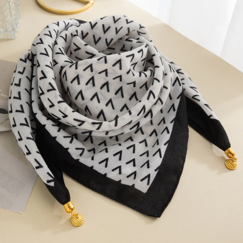 Women's Elegant Retro Rose Polka Dot Square Magnetic Cravat - Image 7